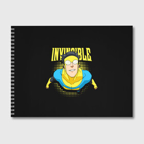 Альбом для рисования с принтом Invincible в Петрозаводске, 100% бумага
 | матовая бумага, плотность 200 мг. | Тематика изображения на принте: invincible | комикс | марк грейсон | мультсериал | неуязвимый | супергерой