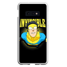 Чехол для Samsung S10E с принтом Invincible в Петрозаводске, Силикон | Область печати: задняя сторона чехла, без боковых панелей | Тематика изображения на принте: invincible | комикс | марк грейсон | мультсериал | неуязвимый | супергерой