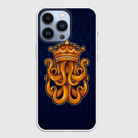 Чехол для iPhone 13 Pro с принтом Кракен в короне в Петрозаводске,  |  | king | kraken | octopus | корона | кракен | море | морские | морское | осьминог | щупальца