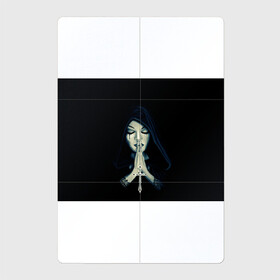 Магнитный плакат 2Х3 с принтом Монашка с крестом в Петрозаводске, Полимерный материал с магнитным слоем | 6 деталей размером 9*9 см | Тематика изображения на принте: анархия | крест | крест и монашка | крест череп | крестик | манархия | манашка | молитва | молится | монашка | монашка и крест | монашка с крестиком | монашка с крестом | монашки | с крестом | череп