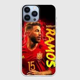 Чехол для iPhone 13 Pro Max с принтом Серхио Рамос, Сборная Испании в Петрозаводске,  |  | sergio ramos | sr4 | номер 4 | реал мадрид | сборная испании | серхио рамос | футбол | футболист