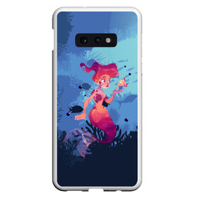 Чехол для Samsung S10E с принтом Mermaid Русалочка (Z) в Петрозаводске, Силикон | Область печати: задняя сторона чехла, без боковых панелей | mermaid | naiad | nymph | rusalka | ведява | водяница | восточнославянская мифология | дух | лесовица | мифология | морская дева | нимфа | русал | русалии | русалка | русалочка | ундина | фараонка