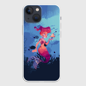 Чехол для iPhone 13 mini с принтом Mermaid | Русалочка (Z) в Петрозаводске,  |  | mermaid | naiad | nymph | rusalka | ведява | водяница | восточнославянская мифология | дух | лесовица | мифология | морская дева | нимфа | русал | русалии | русалка | русалочка | ундина | фараонка