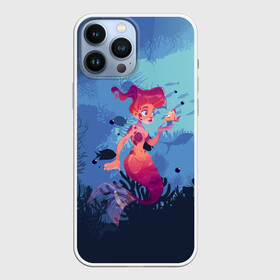 Чехол для iPhone 13 Pro Max с принтом Mermaid | Русалочка (Z) в Петрозаводске,  |  | mermaid | naiad | nymph | rusalka | ведява | водяница | восточнославянская мифология | дух | лесовица | мифология | морская дева | нимфа | русал | русалии | русалка | русалочка | ундина | фараонка