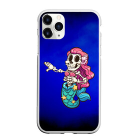 Чехол для iPhone 11 Pro матовый с принтом Русалка скелет Mermaid skeleton в Петрозаводске, Силикон |  | Тематика изображения на принте: mermaid | naiad | nymph | rusalka | ведява | водяница | восточнославянская мифология | дух | лесовица | мифология | морская дева | нимфа | русал | русалии | русалка | русалочка | ундина | фараонка