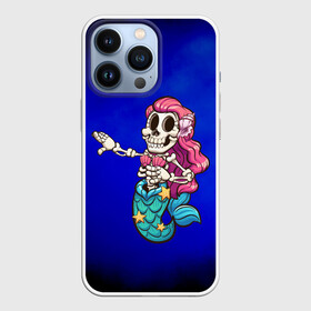 Чехол для iPhone 13 Pro с принтом Русалка скелет | Mermaid skeleton в Петрозаводске,  |  | mermaid | naiad | nymph | rusalka | ведява | водяница | восточнославянская мифология | дух | лесовица | мифология | морская дева | нимфа | русал | русалии | русалка | русалочка | ундина | фараонка