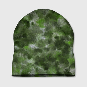 Шапка 3D с принтом Canvas Green Camo в Петрозаводске, 100% полиэстер | универсальный размер, печать по всей поверхности изделия | Тематика изображения на принте: abstraction | camouflage | canvas | green | камуфляж