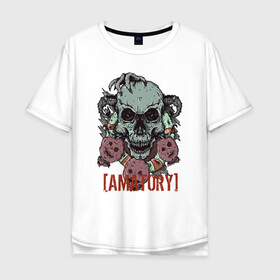 Мужская футболка хлопок Oversize с принтом Amatory в Петрозаводске, 100% хлопок | свободный крой, круглый ворот, “спинка” длиннее передней части | 2007 | alternative | metal | metalcore | rock | аматори | метал | рок | эмо
