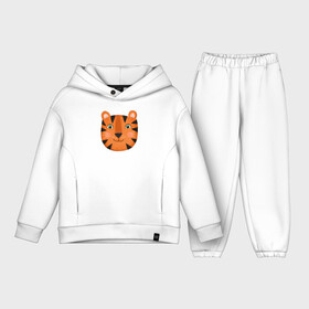 Детский костюм хлопок Oversize с принтом Тигр в Петрозаводске,  |  | Тематика изображения на принте: большой | весёлый | дикий | добрый | зверь | классный | кот | котик | крутой | лучший | модный | мягкий | новый | подарок | полосатый | принт | рыжий | символ | тигр | тигрёнок | усатый