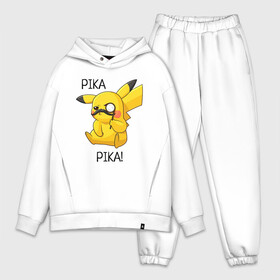 Мужской костюм хлопок OVERSIZE с принтом Детектив Пикачу в Петрозаводске,  |  | anime | picachu | pikachu | аниме | милый | пика | пикачу | покебол | покемон