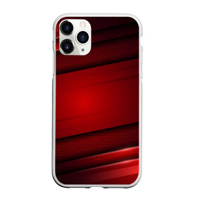 Чехол для iPhone 11 Pro матовый с принтом 3D red Абстрактные линии в Петрозаводске, Силикон |  | Тематика изображения на принте: 3d | 3д | sport | абстракция | линии | паттерн | соты | спортивный стиль | текстуры