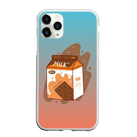 Чехол для iPhone 11 Pro Max матовый с принтом Шоколадное молоко в коробке в Петрозаводске, Силикон |  | еда | коробка | молоко | молочко | персик | персиковое молоко