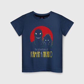 Детская футболка хлопок с принтом DOROHEDORO в Петрозаводске, 100% хлопок | круглый вырез горловины, полуприлегающий силуэт, длина до линии бедер | dorohedoro | kaiman | nikado | аниме | дорохедоро | дорохэдоро | кайман | манга | никайдо