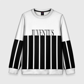 Детский свитшот 3D с принтом Juventus | Tee Black and White (2021/22) в Петрозаводске, 100% полиэстер | свободная посадка, прямой крой, мягкая тканевая резинка на рукавах и понизу свитшота | Тематика изображения на принте: 0x000000123 | juve | juventus | ronaldo | криштьяно | роналдо | юве | ювентус