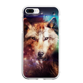 Чехол для iPhone 7Plus/8 Plus матовый с принтом Красивый волк в Петрозаводске, Силикон | Область печати: задняя сторона чехла, без боковых панелей | wolf | ауф | волк | животные | зверобой | зверь | красивый