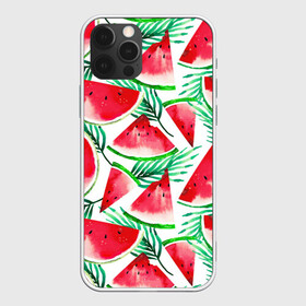 Чехол для iPhone 12 Pro с принтом Арбузное настроение в Петрозаводске, силикон | область печати: задняя сторона чехла, без боковых панелей | арбуз | арт | графика | лето | фрукты | ягоды