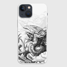 Чехол для iPhone 13 mini с принтом Грифон в Петрозаводске,  |  | monster | грифон | древний | животные | зверь | крылья | мифическое существо | монстр | птица | хищник