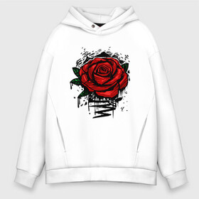 Мужское худи Oversize хлопок с принтом Красная Роза Red Rose в Петрозаводске, френч-терри — 70% хлопок, 30% полиэстер. Мягкий теплый начес внутри —100% хлопок | боковые карманы, эластичные манжеты и нижняя кромка, капюшон на магнитной кнопке | flower | flowers | green | nature | pattern | red | rose | roses | spring | summer | весна | зеленый | краски | красная | лето | листва | листья | паттерн | природа | роза | розы | узор | фауна | флора | цветок | цветы