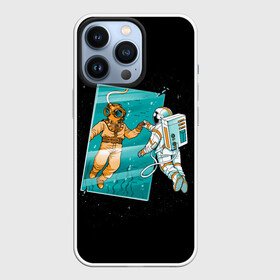 Чехол для iPhone 13 Pro с принтом Параллельный Мир в Петрозаводске,  |  | astronaut | galaxy | mirror | ocean | sea | space | stars | water | window | world | аквалангист | астронавт | вода | водоросли | галактика | глубина | дно | звезды | зеркало | космонавт | космос | мир | море | океан | окно | параллельный