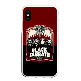 Чехол для iPhone XS Max матовый с принтом Black Sabbath в Петрозаводске, Силикон | Область печати: задняя сторона чехла, без боковых панелей | bill ward | black sabbath | geezer butler | hard rock | heavy metall | ozzy osbourne | tony iommi | англия | блэк | рок | саббат