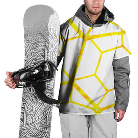 Накидка на куртку 3D с принтом Hexagon в Петрозаводске, 100% полиэстер |  | hexagon | high tech | lines | sun | yellow | линии | многоугольник | насыщенный желтый | паутина | солнце | хай тек | шестиугольник | яркий