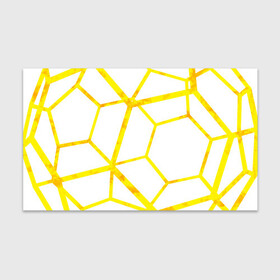 Бумага для упаковки 3D с принтом Hexagon в Петрозаводске, пластик и полированная сталь | круглая форма, металлическое крепление в виде кольца | hexagon | high tech | lines | sun | yellow | линии | многоугольник | насыщенный желтый | паутина | солнце | хай тек | шестиугольник | яркий