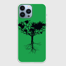 Чехол для iPhone 13 Pro Max с принтом Древо Мира в Петрозаводске,  |  | bivrest | branch | continent | earth | green | island | planet | roots | scandinavia | tree | world | биврест | ветвь | ветка | дерево | древо | зеленый | земля | континент | корни | мир | остров | планета | природа | скандинавия