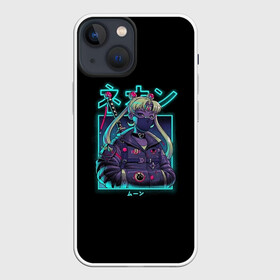 Чехол для iPhone 13 mini с принтом Neon Moon в Петрозаводске,  |  | ami | chibiusa | makoto | minako | moon | neon | rei | sailor | usagi | ами | артемис | венера | луна | макото | марс | меркурий | минако | мичиру | момару | мун | неон | плутон | принц | рэй | сатурн | сейлор | серенити | сецуна | ур