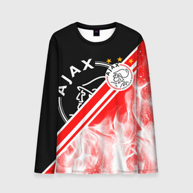 Мужской лонгслив 3D с принтом FC AJAX AMSTERDAM / ФК АЯКС в Петрозаводске, 100% полиэстер | длинные рукава, круглый вырез горловины, полуприлегающий силуэт | ajax amsterdam | fifa | football | football club. | sport | uefa | английская премьер лига | аякс амстердам | лига финал | матч | спорт | уефа | финал | фифа | футбол | футбольный клуб