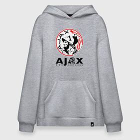 Худи SuperOversize хлопок с принтом FC AJAX AMSTERDAM / ФК АЯКС в Петрозаводске, 70% хлопок, 30% полиэстер, мягкий начес внутри | карман-кенгуру, эластичная резинка на манжетах и по нижней кромке, двухслойный капюшон
 | ajax amsterdam | fifa | football | football club. | sport | uefa | английская премьер лига | аякс амстердам | лига финал | матч | спорт | уефа | финал | фифа | футбол | футбольный клуб