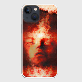Чехол для iPhone 13 mini с принтом Озарение в Петрозаводске,  |  | иллюстрация | картина | красная | молодежная | портрет | со смыслом | стиль