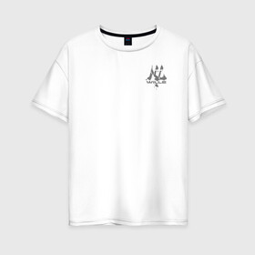 Женская футболка хлопок Oversize с принтом Wille evangelion в Петрозаводске, 100% хлопок | свободный крой, круглый ворот, спущенный рукав, длина до линии бедер
 | wille | вилли | евангелион