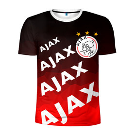 Мужская футболка 3D спортивная с принтом FC AJAX AMSTERDAM / ФК АЯКС в Петрозаводске, 100% полиэстер с улучшенными характеристиками | приталенный силуэт, круглая горловина, широкие плечи, сужается к линии бедра | ajax amsterdam | fifa | football | football club. | sport | uefa | английская премьер лига | аякс амстердам | лига финал | матч | спорт | уефа | финал | фифа | футбол | футбольный клуб