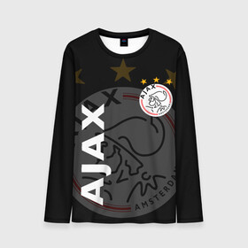 Мужской лонгслив 3D с принтом FC AJAX AMSTERDAM / ФК АЯКС в Петрозаводске, 100% полиэстер | длинные рукава, круглый вырез горловины, полуприлегающий силуэт | Тематика изображения на принте: ajax amsterdam | fifa | football | football club. | sport | uefa | английская премьер лига | аякс амстердам | лига финал | матч | спорт | уефа | финал | фифа | футбол | футбольный клуб