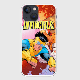 Чехол для iPhone 13 mini с принтом Неуязвимый (Invincible) в Петрозаводске,  |  | damien darkblood | invincible | дэмиен даркблад | мультсериал | непобедимый | неуязвимый