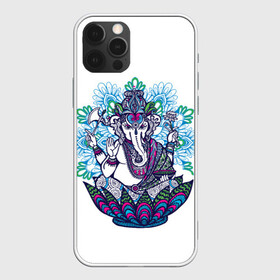 Чехол для iPhone 12 Pro с принтом Слон будда в Петрозаводске, силикон | область печати: задняя сторона чехла, без боковых панелей | будда | будды | буды | медитация | мир | радужные | руки | слон | слон будды | слоны | спокойствие | топор | туристам | хипи | хобот | хоппи | цветы