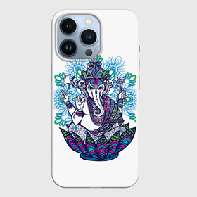 Чехол для iPhone 13 Pro с принтом Слон будда в Петрозаводске,  |  | будда | будды | буды | медитация | мир | радужные | руки | слон | слон будды | слоны | спокойствие | топор | туристам | хипи | хобот | хоппи | цветы