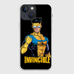 Чехол для iPhone 13 mini с принтом Mark Grayson (Invincible) в Петрозаводске,  |  | allen | atom | debbie | eve | girl | grayson | immortal | invincible | man | mark | monster | nolan | omni | атом | атомная | вильтрум | вильтрумит | воительница | грейсон | дебби | ева | костюм | марк | монстр | мэн | неуязвимый |