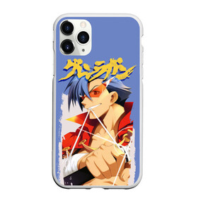 Чехол для iPhone 11 Pro Max матовый с принтом Kamina в Петрозаводске, Силикон |  | gurren | gurren lagann | kamina | kittan bachika | nia teppelin | simon | yoko littner | гуррен | гуррен лаганн | симон