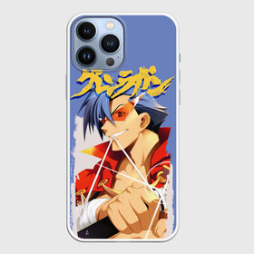 Чехол для iPhone 13 Pro Max с принтом Kamina в Петрозаводске,  |  | gurren | gurren lagann | kamina | kittan bachika | nia teppelin | simon | yoko littner | гуррен | гуррен лаганн | симон