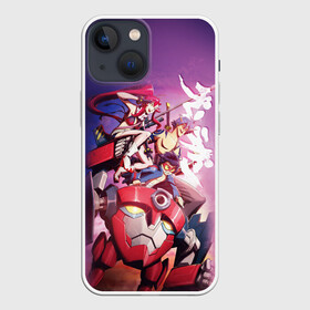 Чехол для iPhone 13 mini с принтом Gurren Lagann в Петрозаводске,  |  | gurren | gurren lagann | kamina | kittan bachika | nia teppelin | simon | yoko littner | гуррен | гуррен лаганн | симон