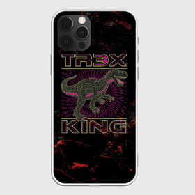 Чехол для iPhone 12 Pro Max с принтом T-rex KING в Петрозаводске, Силикон |  | Тематика изображения на принте: dino | rex | roar | t rex | дино | динозавр | динозавры