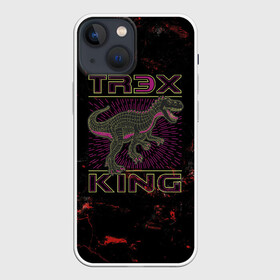 Чехол для iPhone 13 mini с принтом T rex KING в Петрозаводске,  |  | dino | rex | roar | t rex | дино | динозавр | динозавры