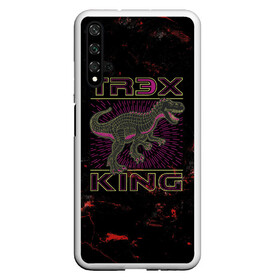 Чехол для Honor 20 с принтом T-rex KING в Петрозаводске, Силикон | Область печати: задняя сторона чехла, без боковых панелей | Тематика изображения на принте: dino | rex | roar | t rex | дино | динозавр | динозавры