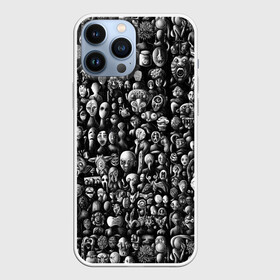 Чехол для iPhone 13 Pro Max с принтом Мрачные портреты в Петрозаводске,  |  | Тематика изображения на принте: halloween | лица | мрачное | портреты | страшное | сюрреализм | ужасы