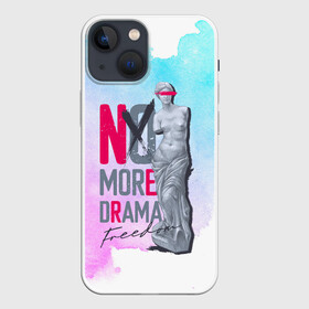 Чехол для iPhone 13 mini с принтом No more Drama Статуя Свободы в Петрозаводске,  |  | freedom | драма | свобода | статуя | статуя свободы