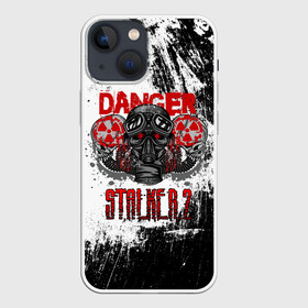 Чехол для iPhone 13 mini с принтом Stalker 2 Danger в Петрозаводске,  |  | danger | stalker | stallker | метро | постапокалипсис | радиация | сталкер | чернобыль