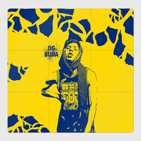 Магнитный плакат 3Х3 с принтом OG Buda в Петрозаводске, Полимерный материал с магнитным слоем | 9 деталей размером 9*9 см | og buda | rap | буда | григорий ляхов | музыка | ог буда | певец | русский рэп | рэп | рэпер