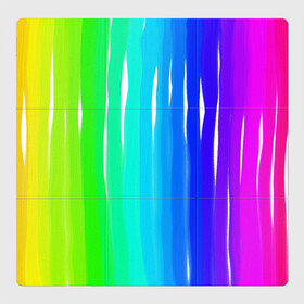 Магнитный плакат 3Х3 с принтом Перелив цвета в Петрозаводске, Полимерный материал с магнитным слоем | 9 деталей размером 9*9 см | art | drawing | illustration | print | sports | абстракция | дизайн | радуга | спорт | цвет