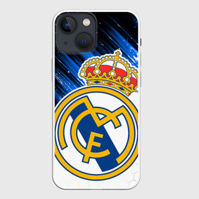 Чехол для iPhone 13 mini с принтом РЕАЛ МАДРИД   НЕОН   NEON в Петрозаводске,  |  | fifa | football | football club. | real madrid | sport | uefa | английская премьер лига | лига финал | матч | реал мадрид | спорт | уефа | финал | фифа | футбол | футбольный клуб